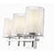 Z-Lite Grayson Vanity, 3-Light, 23 In.W x 5.75 In.L x 8.5 In.H, Chrome/Clear + Etched Opal 1949-3V-CH - alternate 8